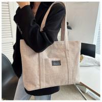 Bolso de mano de tela de cáñamo para mujer, bolso de hombro espacioso, bolso de mensajero versátil con cierre de cremallera, con múltiples bolsillos, para lavar a mano o limpiar en seco - details 16