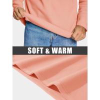 MAGCOMSEN Suéteres de lana para hombre Otoño Invierno Media cremallera Cuello alto Cálido Jersey de manga larga Tops casuales para entrenamiento al aire libre - details 10