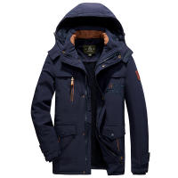 Parka cálida de lana gruesa con capucha a prueba de viento para hombre, abrigo de marca a la moda, Parka informal clásica para hombre, talla 6XL, novedad de invierno - details 2