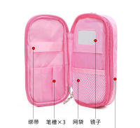 Mini bolsa de almacenamiento para cosméticos, bolsa de almacenamiento portátil negra para cosméticos, bolsa pequeña para cosméticos con rombos - details 13