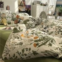 Juego de Ropa de Cama de Flores Europeas Suaves Cubierta de Edredón, Sábana, Fundas de Almohada - details 3