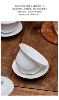 【Evento】 Cepille y obtenga cuatro tazas como regalo. Cuenco alto de cubierta blanca. Kung Fu doméstico con tres piezas. Juego de tazas de té - details 3