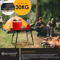 Mesa de Camping Plegable Marco de Aluminio Tablero Enganchable Ajuste de Altura Incluso - details 30