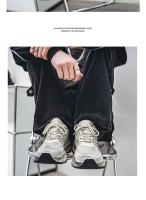Logotipo de la marca: zapatillas deportivas elevadas de malla transpirables y antideslizantes para Hombre, Zapatos De Hombre, zapatillas deportivas informales para Hombre - details 5