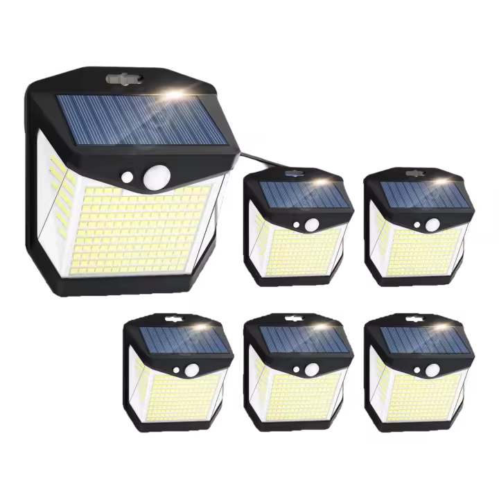 Lámpara Solar LED Impermeable IP65 Focus de 270° Paquete de 6 Eficiencia Energética A+++ - 1
