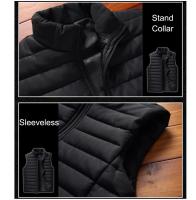 Chaleco Abrigo de Invierno para Hombres Cómodo y Calentito con Cuello Alto Padrido de Algodón - details 3