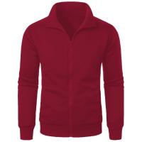 Chaqueta deportiva para hombre, informal, con cremallera, cuello levantado, abrigo con capucha, cárdigan, sólido - details 10