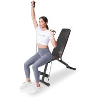 Banco de pesas multiusos ajustable para el hogar y el gimnasio, entrenamiento de fuerza corporal completa, ejercicios físicos y entrenamiento con pesas - details 4