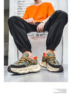 Nuevas zapatillas transpirables de malla, zapatos casuales versátiles, zapatos de papá con suela gruesa para jóvenes - details 16