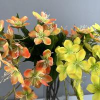 Jasmine artificiales verticales de 80cm, elegante y hermosa flor de jazmín de simulación, flor falsa de seda impresa en 3D de tacto Real - details 6