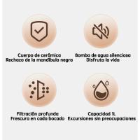 Dispensador de Agua Automático de Cerámica para Mascotas Bol de Gato con Filtración Circulativa - details 13