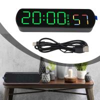Reloj Despertador Digital LED Reloj de Mesa Rectangular con Display de Temperatura y Humedad - details 3