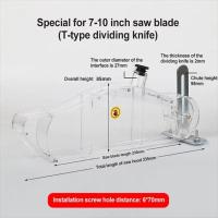 Cubierta protectora antipolvo para sierra de mesa, soporte Universal, enrutador de madera, herramienta dispensadora de carcasa de seguridad, protector de polvo transparente - details 3