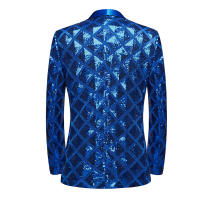 Vestido de lentejuelas para hombre, chaqueta de traje, abrigo de esmoquin para fiesta y festival - details 18
