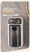 Organizador de cosméticos premium con soporte de pared giratorio de gran capacidad y tapa - details 10