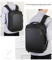 Mochila de viaje de gran capacidad para hombre, bolsa para ordenador portátil de negocios con carga USB, bolso personalizable para exteriores - details 19