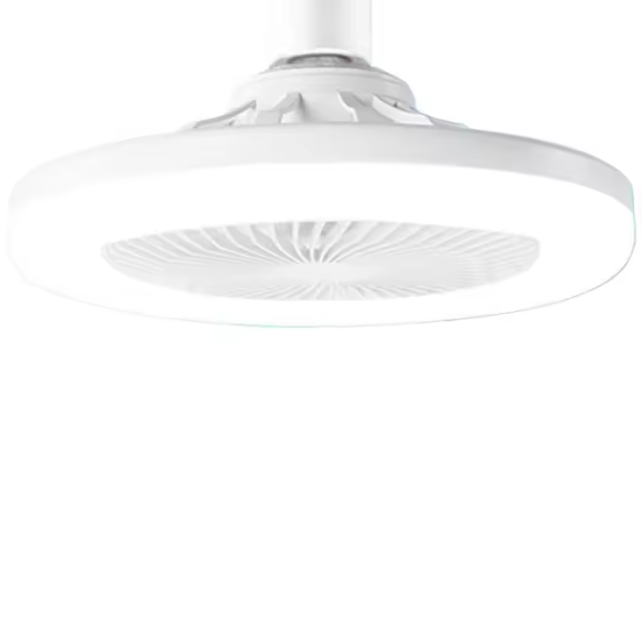 Ventilador de Techo con Luz LED 25cm - Motor DC Silencioso 3 Velocidades, Control Remoto Temporizador, 5 Aspas 8", Luz Ajustable (Blanco/Ámbar/Neutro), Diseño Moderno para Interior - 1
