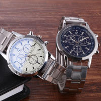 Reloj de Cuarzo para Hombres Reloj de Pulsera de Cuarzo Moda Acero Inoxidable Reloj de Cronógrafo de Lujo Casual Negocios - details 5