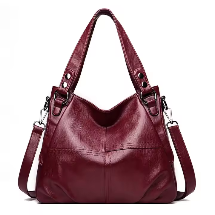 Bolso De Mano Para Mujer De Cuero De Alta Calidad Bolso De Hombro Tote Shopper De Lujo Diseñador Bolsa Feminina Con Manija De Cima - 1