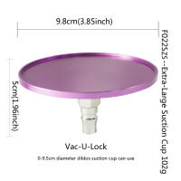 Copa de Succión FREDORCH para Máquina Sexual Attachment de Alta Calidad Material de Aleación de Aluminio Dildo VAC-U-LOCK de Color Morado - details 6
