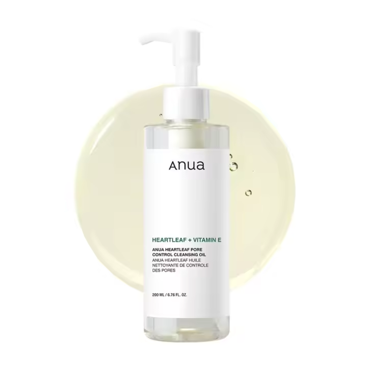 Anua Heartleaf Aceite limpiador para control de poros, líquido para eliminar puntos negros y maquillaje, cuidado de la piel coreano, 7,7 onzas (200 ml) - 1