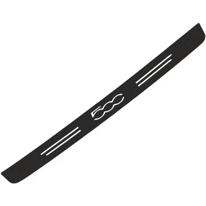Pegatinas de protección para el suelo de la puerta de fibra de carbono resistente a arañazos y umbral de auto accesorios para 500 coche - 1