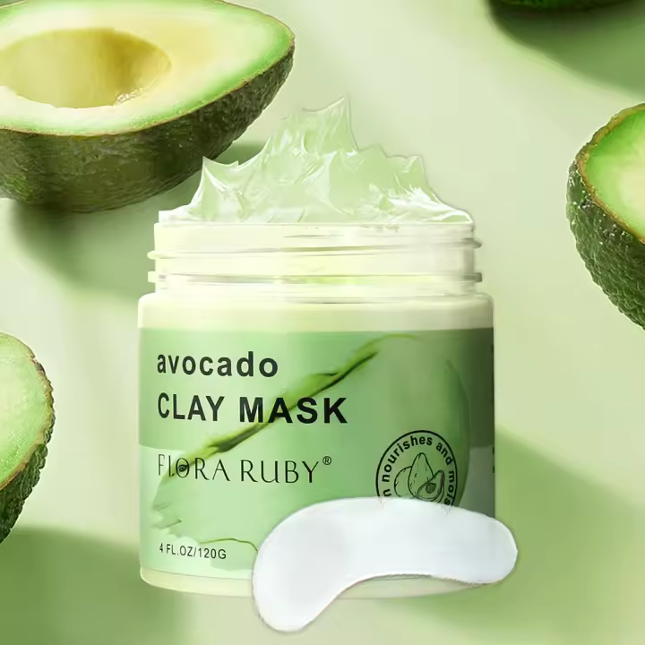 Mascarilla de Arcilla de Ávacate Limpieza de Poros Profunda, Hidratación, Desintoxicación - 1