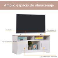 Mueble para Televisor de Mesa Diseño Clásico Gran Espacio de Almacenamiento - details 2