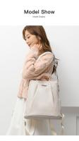 Mochila de Cuero Suave Casual para Mujeres Impermeable, Resistente al Desgaste, Antirrobo con Patrones de Parche Bolsa de Hombro Grande con Lining de Dacron - details 29