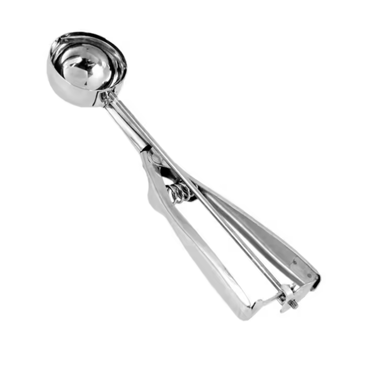Cuchara de helado de acero inoxidable de varios estilos, molde de cubo de hielo hecho a mano, cuchara de excavación de frutas, accesorios de cocina, 3 tamaños - 1