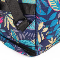 Mochila de gran capacidad para viajes con diseño de hoja y camuflaje para mujer bolsa de gimnasio para entrenamiento de yoga y fitness almacenamiento de zapatos bolsa de fin de semana - details 15