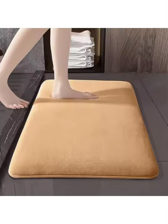 Alfombra de baño de espuma viscoelástica Alfombra de baño antideslizante Alfombra de piso ultra suave Antideslizante Absorbente de agua - 1