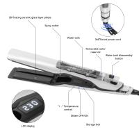 Plancha de pelo a vapor, salón profesional, Nano titanio, cerámica, plancha plana de vapor, planchas alisadoras de pelo para suavidad - details 4