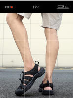 Sandalias Casuales de Cuero de Vaca de Gran Tamaño Zapatos de Playa para Hombres y Mujeres - details 4