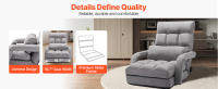 Silla de suelo SucceBuy - A 5 - Silla de juego de suelo ajustable con soporte para la espalda. Sillón Sofá Plegable con Reposabrazos - details 2