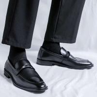 Zapatos de mujer de cuero informales transpirables de oficina de moda de cuero para hombre - details 6