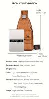 Nuevo bolso de mensajero unisex impermeable y resistente al desgaste, bolso cruzado, bolso de mano, bolso de hombro, bolso de pecho, hecho de tela resistente al desgaste, gran capacidad con bolsillos grandes, fácil de transportar, adecuado para el trabajo - details 1