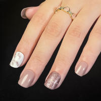 24pcs Uñas Postizas Cortas Cuadradas Lavanda Romántica Removible Cubierta Total En Acrílico Para Mujeres Productos De Uñas - details 3