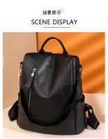 Mochila antirrobo de cuero vintage para mujer, mochila de trabajo de gran capacidad, mochila de hombro informal para mujer - details 10