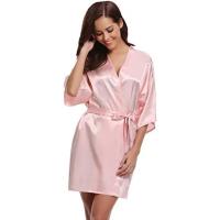 Bata de satén para mujer, lencería íntima, ropa de dormir sedosa, regalo de boda nupcial, bata de baño tipo kimono informal, camisón Sexy - details 19