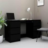Escritorio Mesa Trabajo Estudio Muebles de Oficina Despacho Ordenador Decoración Capacidad de Almacenamiento de Madera Contrachapada Roble - details 18