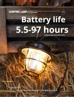 Linterna de Camping LED Retro Luz de Camping Portátil, Sin Ajuste, Impermeable, Recargable para Exteriores - details 4