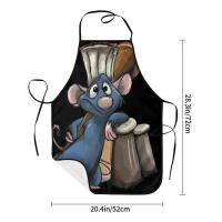 Unisex Ratatouille Remy con cuchara delantal adultos mujeres hombres Chef Tablier cocina para cocinar película animada pintura - details 24
