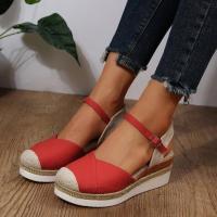 Sandalias de tacón de cuña para mujer, zapatos de verano - details 6
