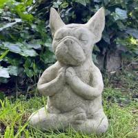 Estatua de Resina de Yoga Pose Escultura de Bulldog Francés para Jardín - details 1