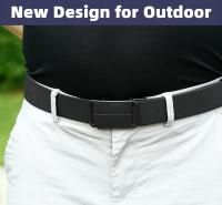 Cinturón con hebilla automática de negocios para hombres con estilo, banda elástica tejida con cinturón versátil de moda - details 1