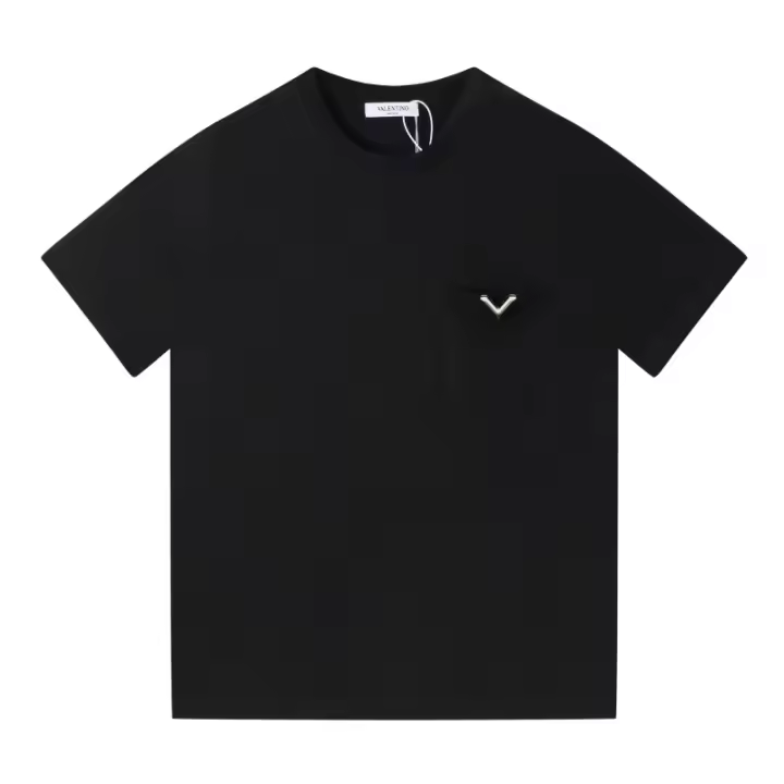 Las mejores camisas casuales básicas de moda de verano, camisetas holgadas de algodón puro para hombres y nuevas camisas de manga corta para parejas con estampados de logotipos en la parte delantera. - 1