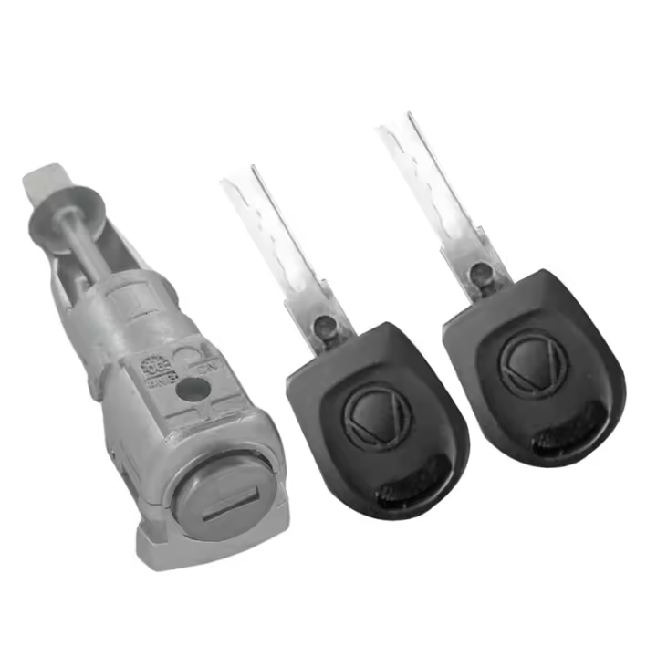 1Z 0837167 C 6A 0898167 Cilindro de barril de cerradura de puerta izquierda del conductor para Skoda Octavia 2005-2008 - 1