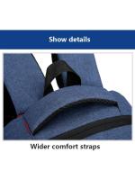 Mochila Impermeable Para Hombres Ultra Ligera Con Capacidad Para Portátil De 15.6 Pulgadas Estilo Clásico Bolsa De Espalda Para Libros Y Uso Diario - details 36