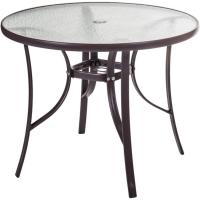 Mesa de Jardín Neila de Cristal y Acero Resistente a la Corrosión y a la Sombra - details 0